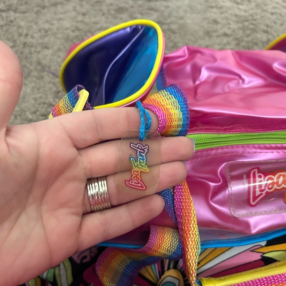 NWT Vintage Unused Condition Lisa Frank Rainbow Chaser Pink Cat Duffel Bag - Picture 6 of 13